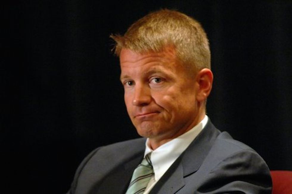 Blackwater's Erik Prince smirks