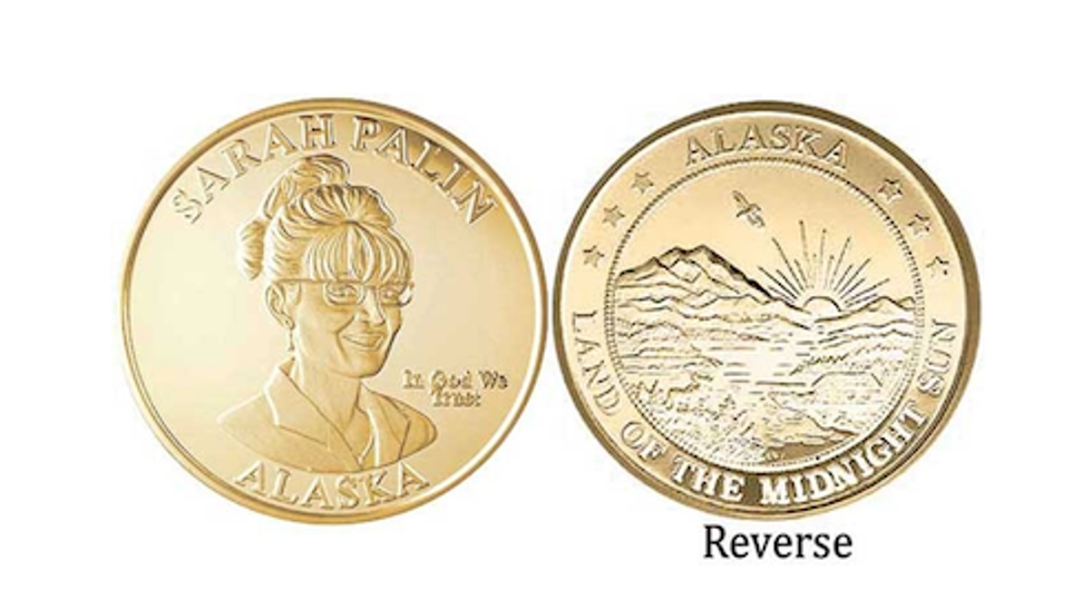 Help Us Feel All Grifty This Christmas With This Gorgeous Sarah Palin Gold Coin