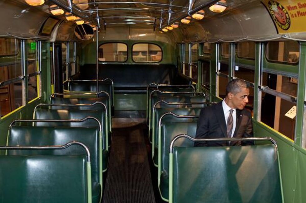 First Black President Thinks He Is Rosa Parks Of Presidenting, What A Dumb Jerk