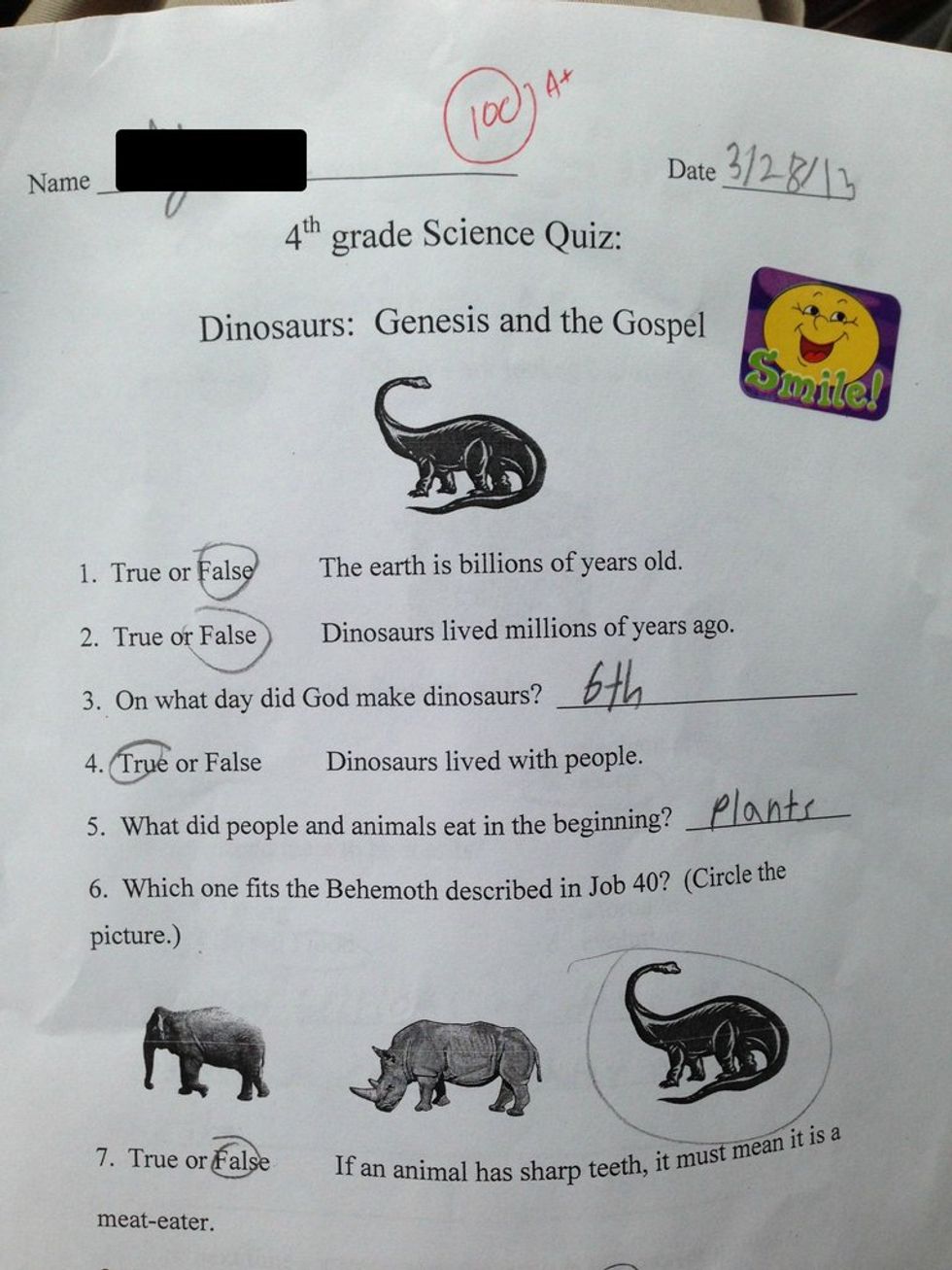 Sundays With The Christianists: A Biology Textbook For A Very Young Earth