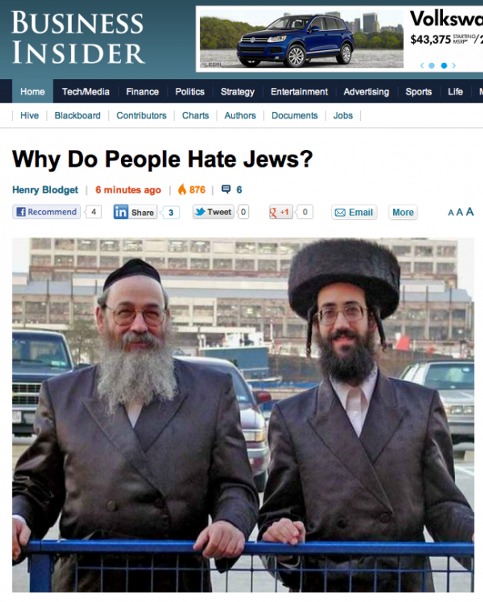 Things We Learned From Our Neighbor Last Night, About 'The Jews'