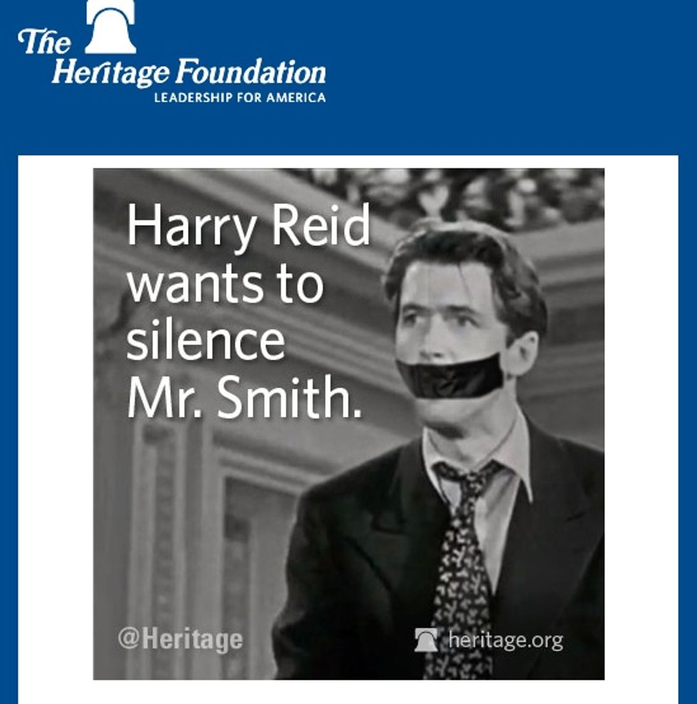 Heritage Foundation Very Proud Of Its Incoherent Bondage Porn Filibuster Tumblr Message