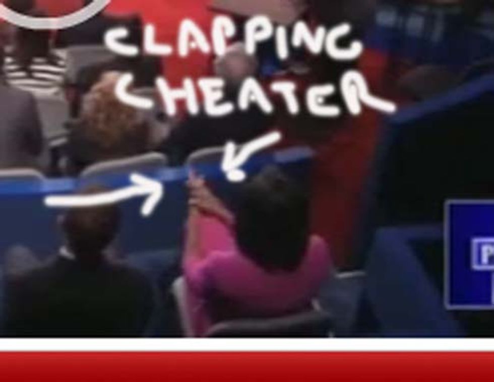 Wingnuts Furious: Shameless Lawbreaker Michelle Obama Briefly Clapped For Her Husband At Debate