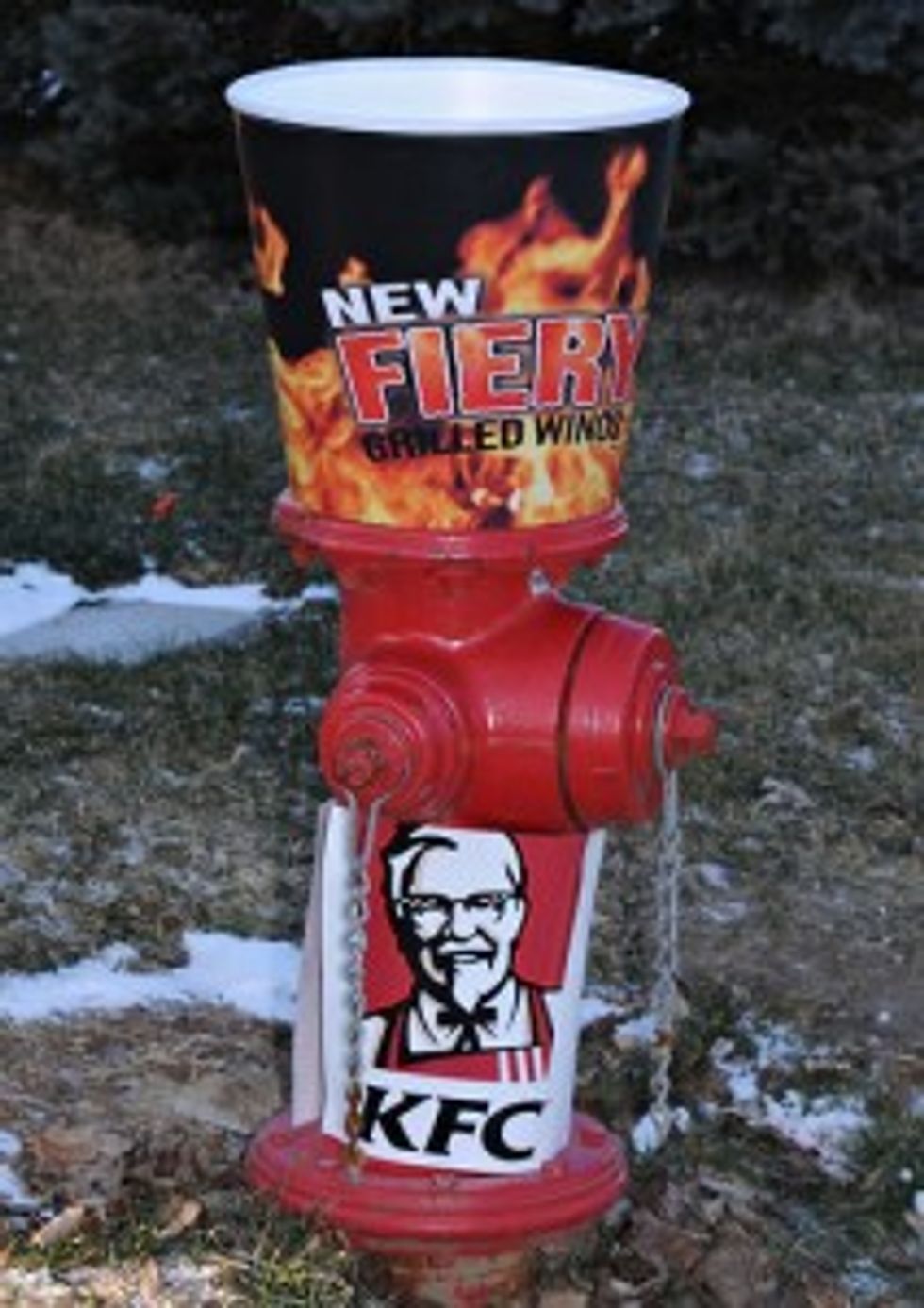 Poor, Stupid Americans Outsource Fire Hydrant Repair To KFC