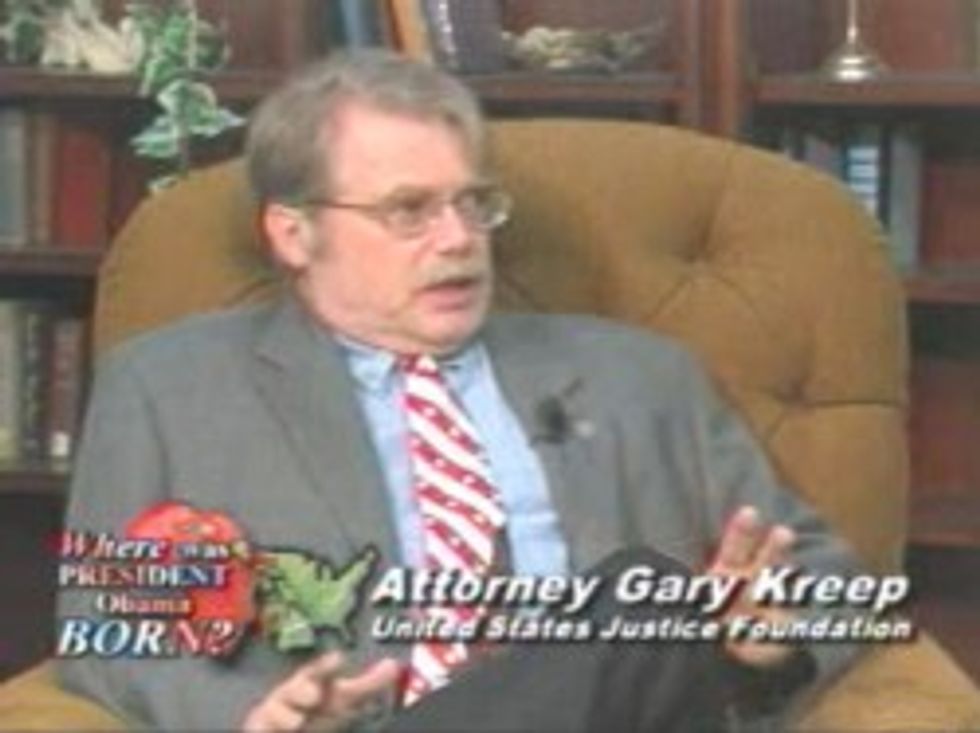 Leading San Diego Judge Candidate Gary Kreep Busy Vacuuming Pockets Of Birther Rubes