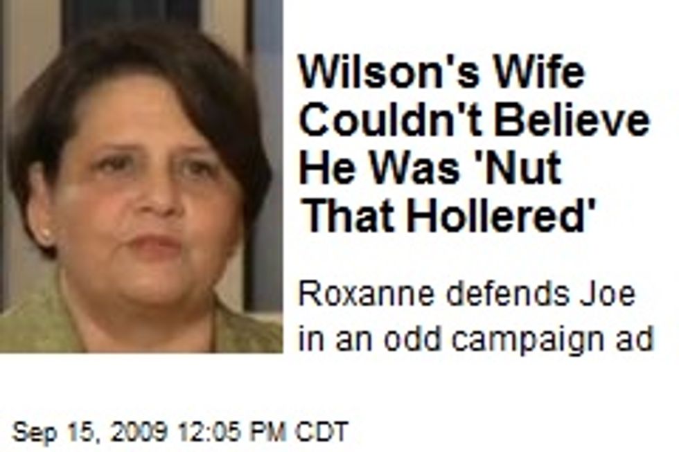 Joe 'You Lie' Wilson's Wife Also Has Talent for Screaming Outbursts