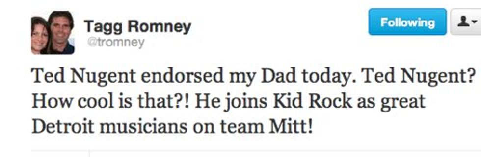 Tagg Romney Reveals Unassailable Proof of His Dad's Coolness
