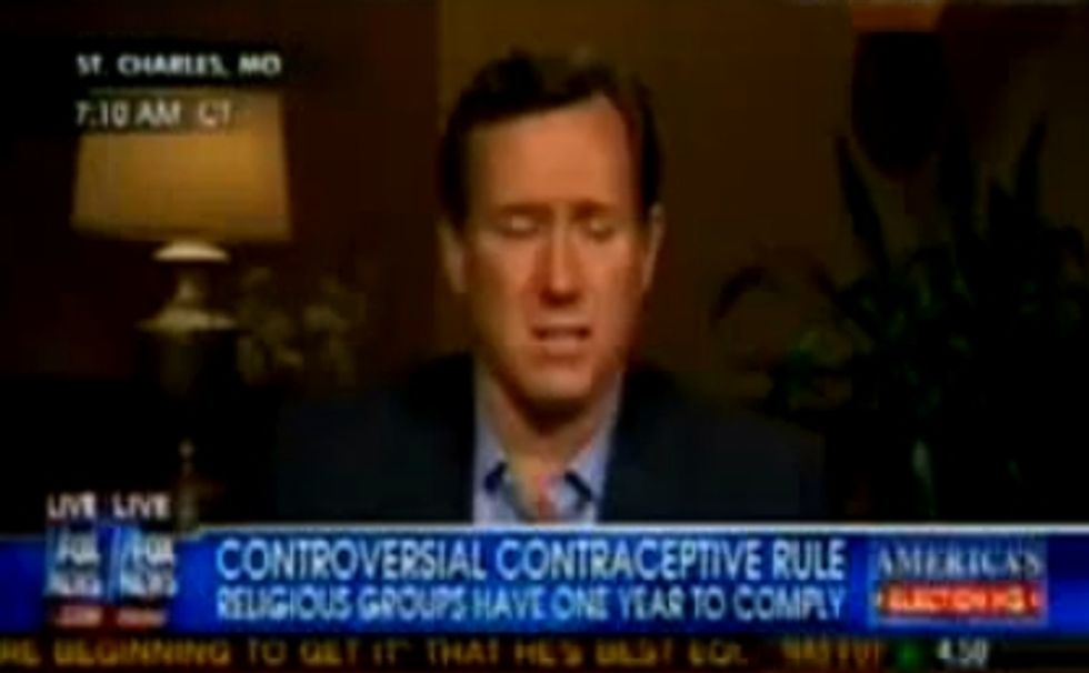 Santorum Not About To Have Obama's Lady Priests Telling Him What To Do