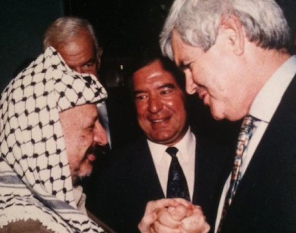 Ever Since Arafat Turned Him Down, Newt Swears Palestinians Don't Exist
