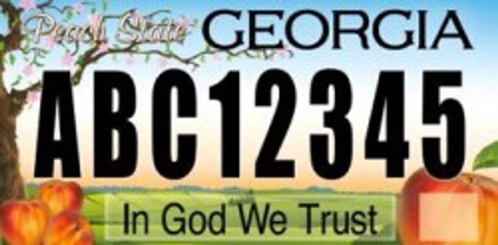 Georgia Senator Wants All License Plates To Read 'In God We Trust'