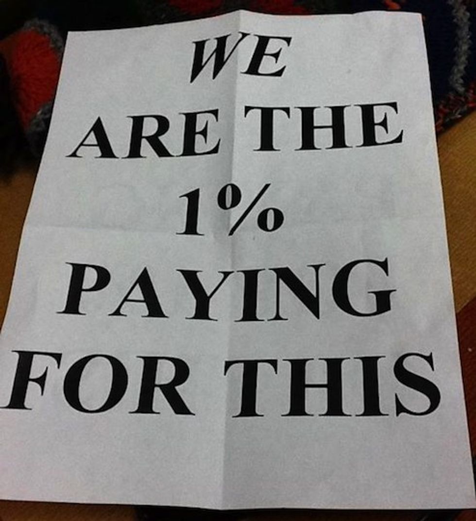 Jackass Bankers Drop Insane Leaflets On Chicago Protesters