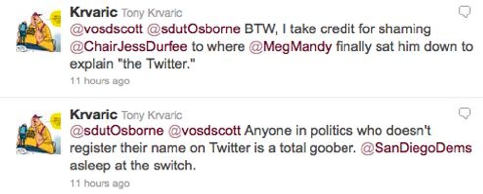 Twitter Overlords Order San Diego GOP Chairman To Get a Life