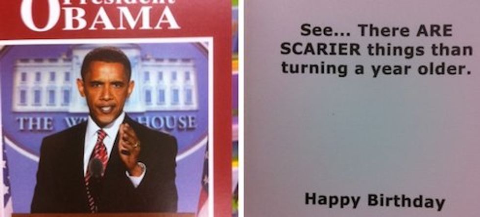 Old White People Enjoy Scary Obama Birthday Cards