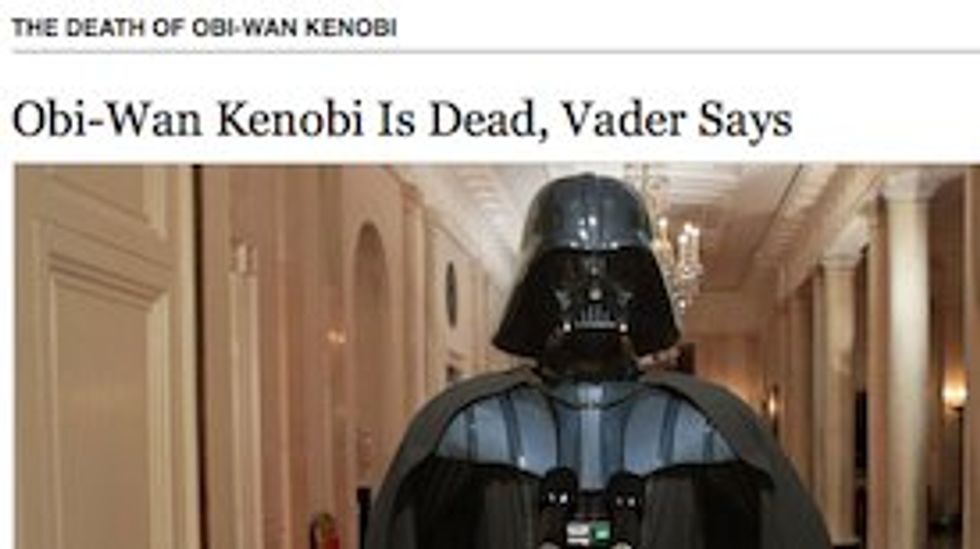 Will Killing of Obi-Wan Kenobi Encourage More Terrorism?