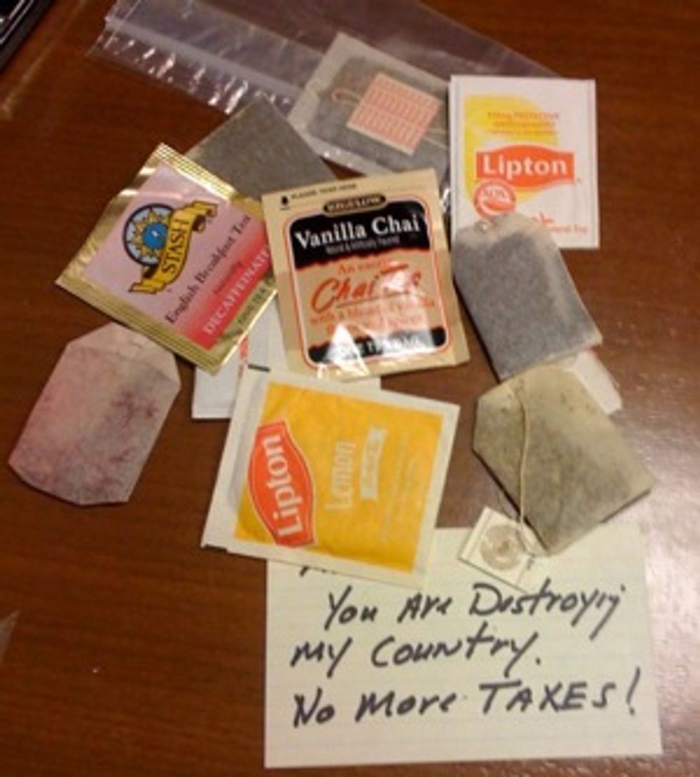 Teabags Of Doom Inundate Senate