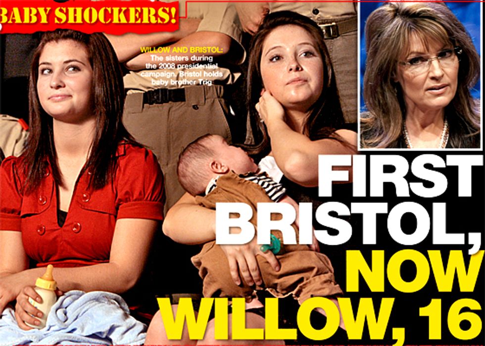National Enquirer: Willow Palin Had a 'PREGNANCY SHOCKER'