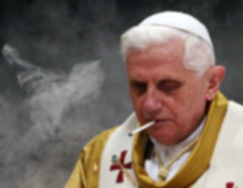 Wait, WTF, Pope Ratzi Smokes Cigarettes?