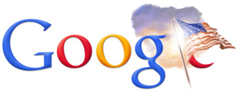 The Google Desecrates Beloved U.S. Flag With Muslin Crescent Moon