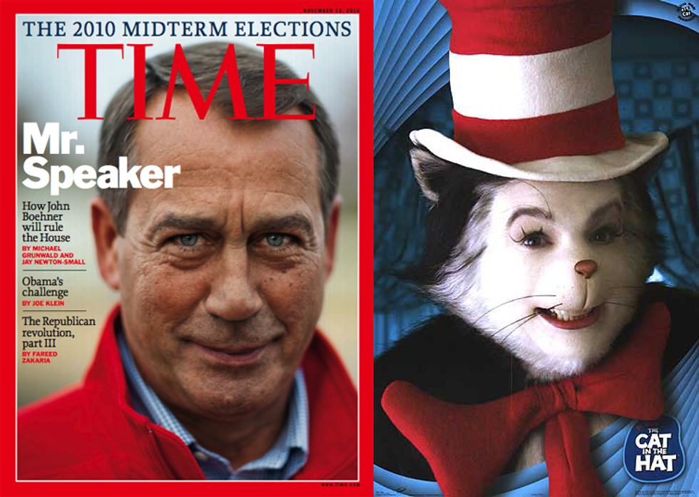 One of These Two Images Is John Boehner On the Cover of Time Magazine