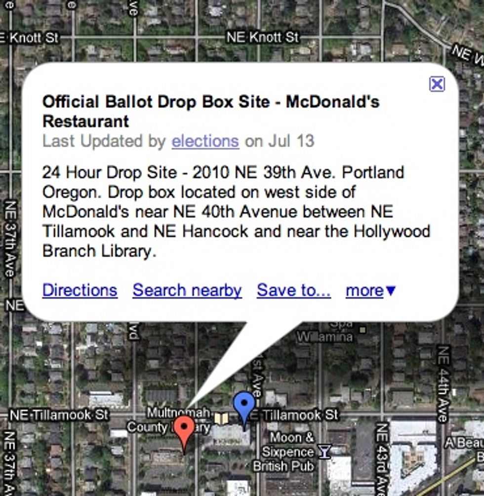 Drop Off Your Ballot and Pick Up a Delicious American Anus Burger