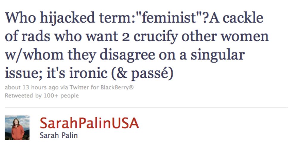 Sarah Palin Tweets More Hieroglyphs