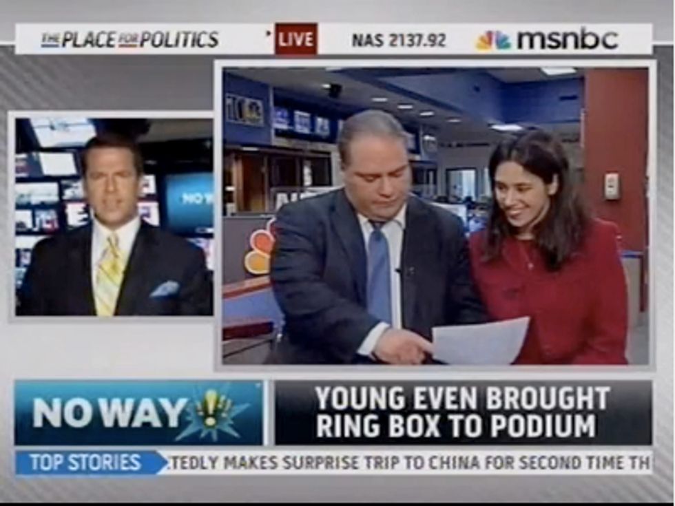 Chris Young Turns Cutesy MSNBC Interview Into Jesus Thing, Has Fiancée Read Off Jesus Paper
