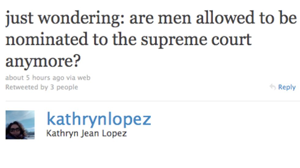 National Review's K-Lo Furious Over Obama's Reverse-Sexism