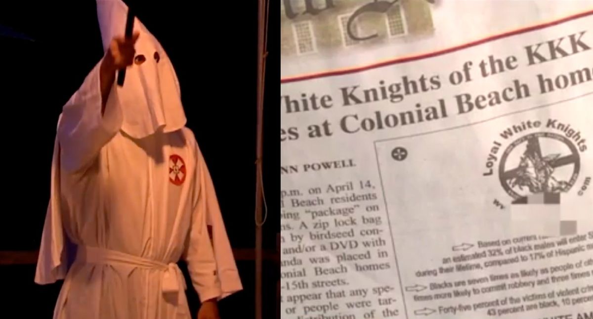 A Virginia Newspaper Ran This Full Ad For KKK Recruitment On Front Page