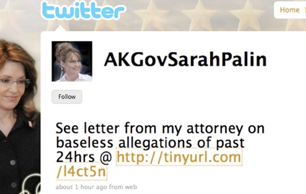 Insane Sarah Palin, Late At Night On July 4, Threatens To Sue Entire Internet, Via Twitter