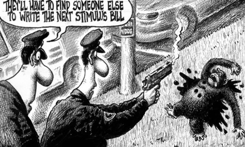 But You Really Have To SEE the NYPost 'Obama Is a Dead Chimp Killed by Cops' Cartoon