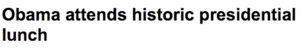 In Fact, 'History' As We Knew It Was Really Just A Minor Prologue To This Very Lunch