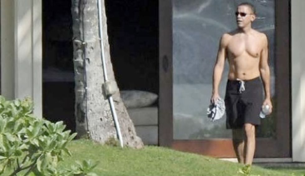 Here Are Your Topless Obama Pics As Promised