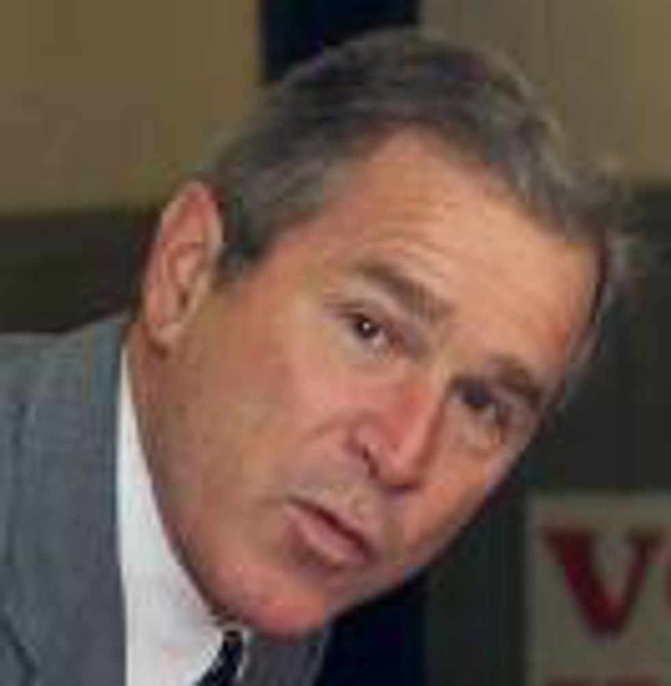 Bush Says 'Sorry About The Warmongering'