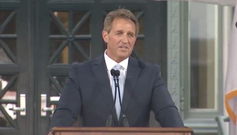 Jeff Flake Wonders How Politics Got So Ugly, Doesn't Own A Mirror