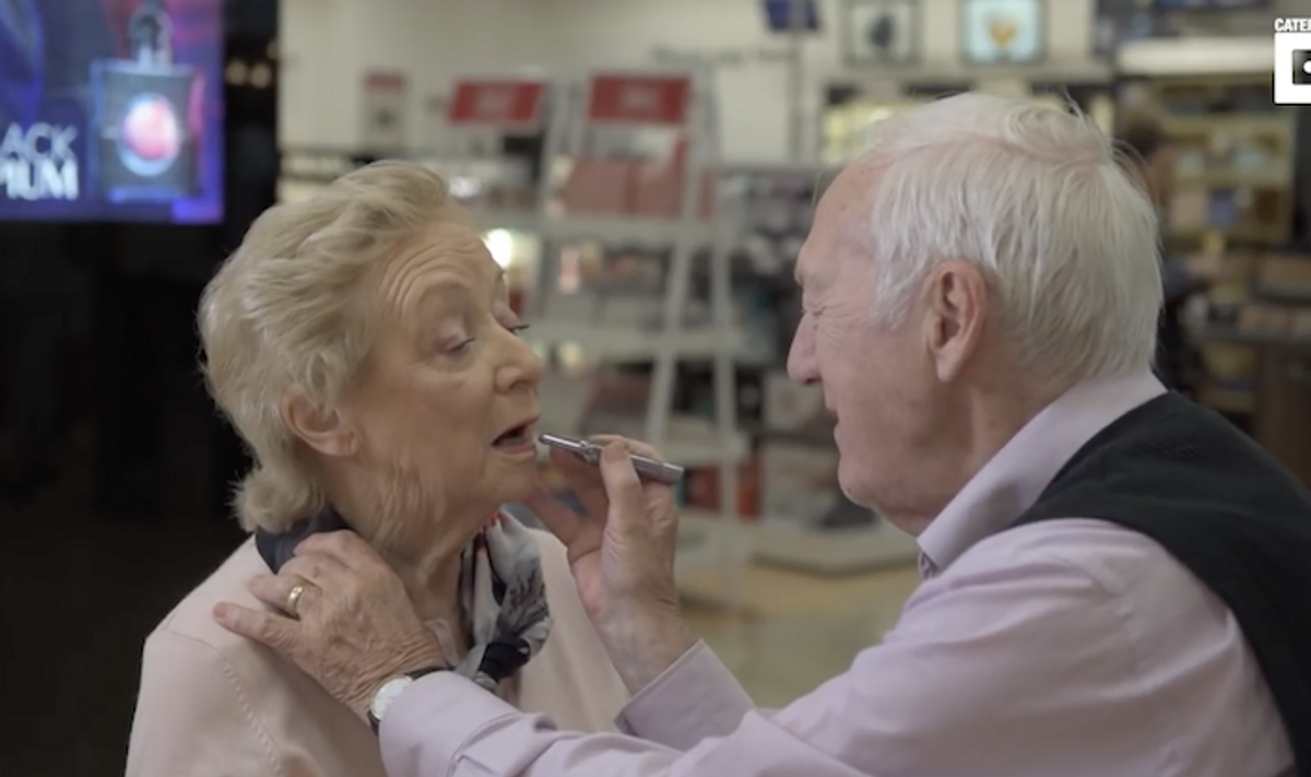84-Year-Old Man Is Learning How To Do Wife's Makeup Before She Goes Blind--And Yes, We're Crying