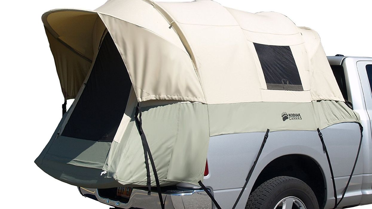 You can camp wherever your truck can go with a truck bed tent