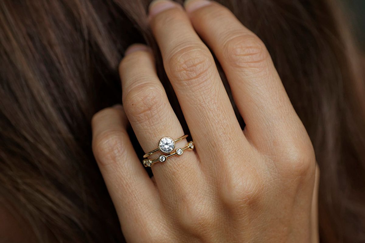 The Prettiest and Simplest Engagement Rings