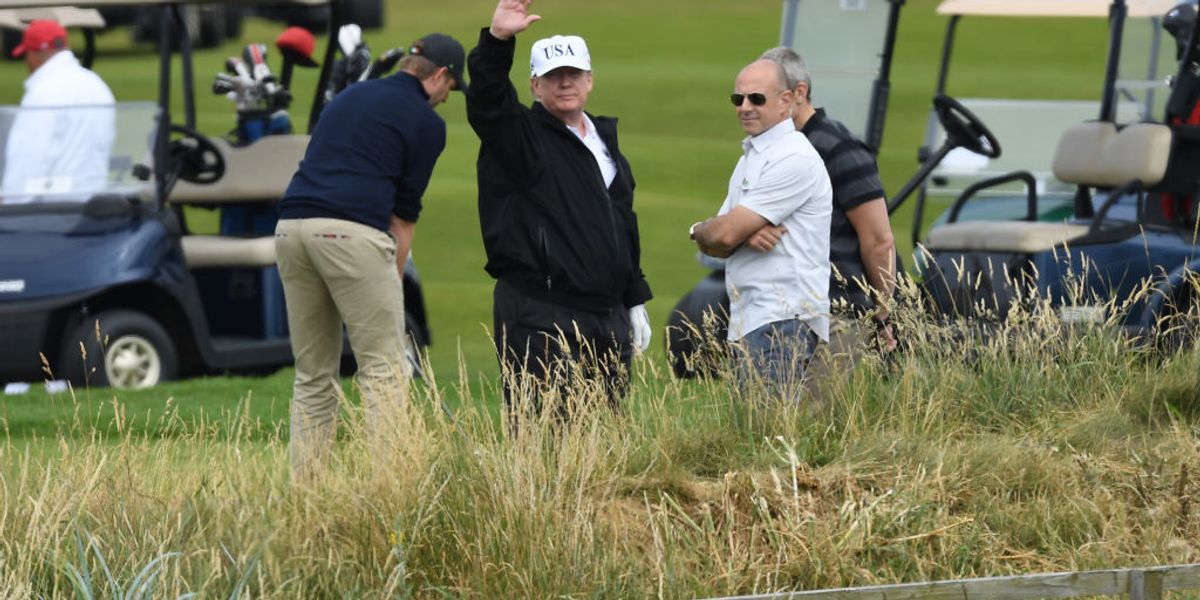 Thousands Protest Trump in Scotland while the POTUS Plays Golf