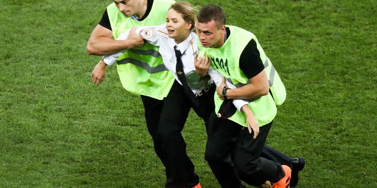 Pussy Riot Takes to the Field at World Cup Final