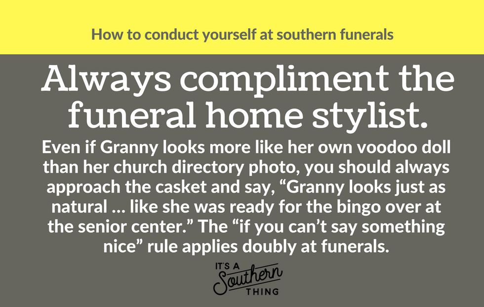 How to conduct yourself at a Southern funeral It's a Southern Thing