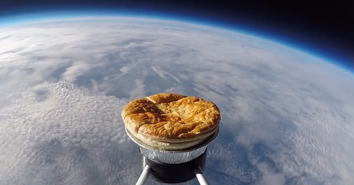 A Pie Was Launched Into Space And Immediately Lost--This Is Why We Can't Have Nice Things