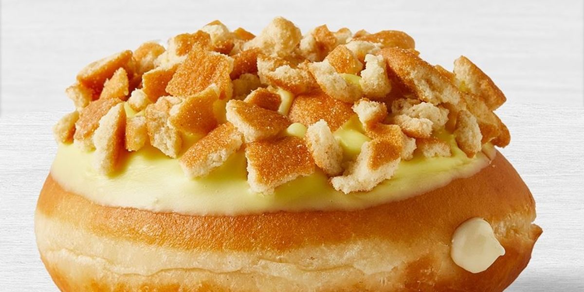 Krispy Kreme is selling a banana pudding donut for a very limited time