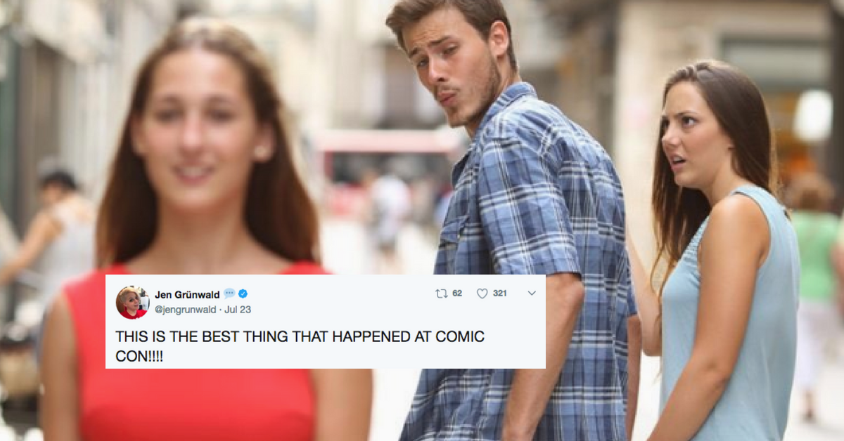 Star Wars Fans Put The Perfect Spin On That 'Distracted Boyfriend' Meme At Comic-Con ðŸ˜‚