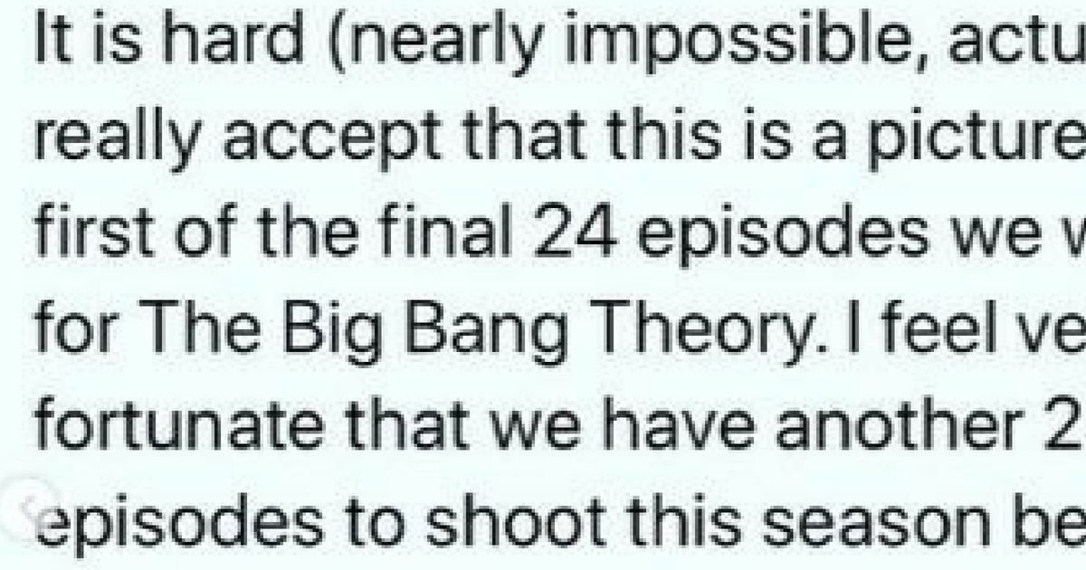 After 12 Seasons, Jim Parsons Pens Emotional Goodbye To 'Big Bang Theory' Cast And Crew ðŸ˜­