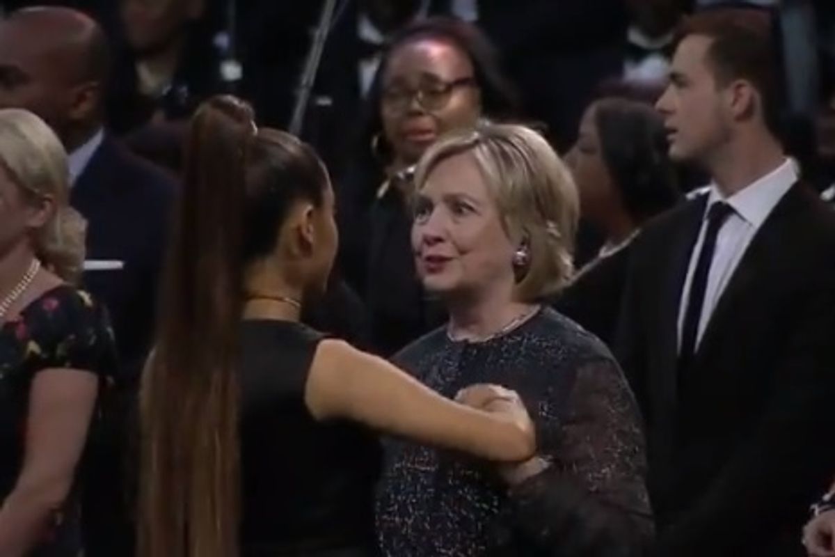Did Hillary Clinton And Ariana Grande Hug At Aretha's Event, Or Johnny Walnuts's? A Funeral News Quiz!