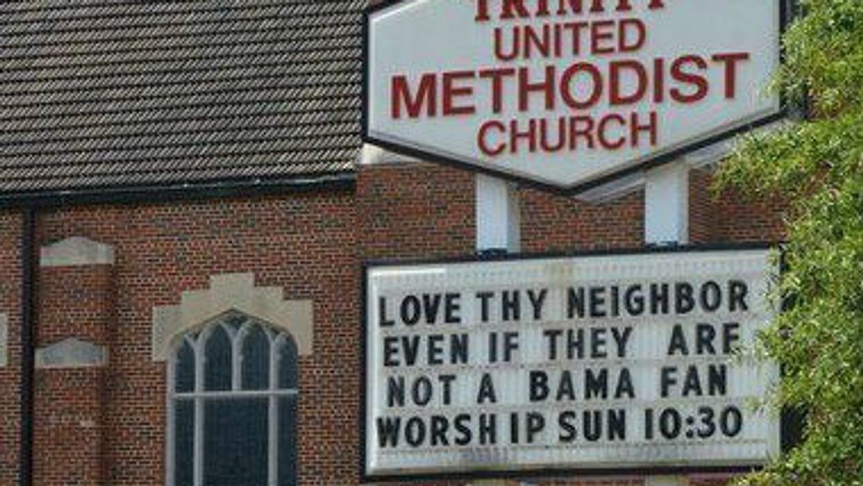 8 times even church signs talked smack during football season