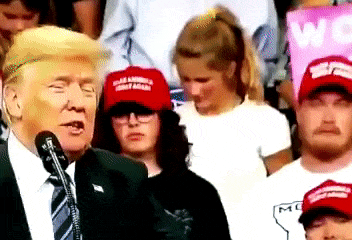 Dear Miss Manners: What's The Proper Way To Wipe Your Nose On A Flag At A Trump Rally?