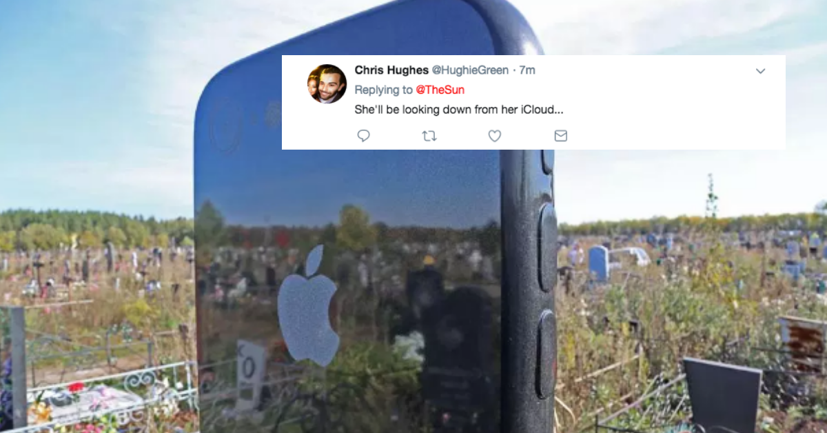 Woman Loved iPhones So Much She Was Buried Beneath A Giant Monument Of One ðŸ˜®