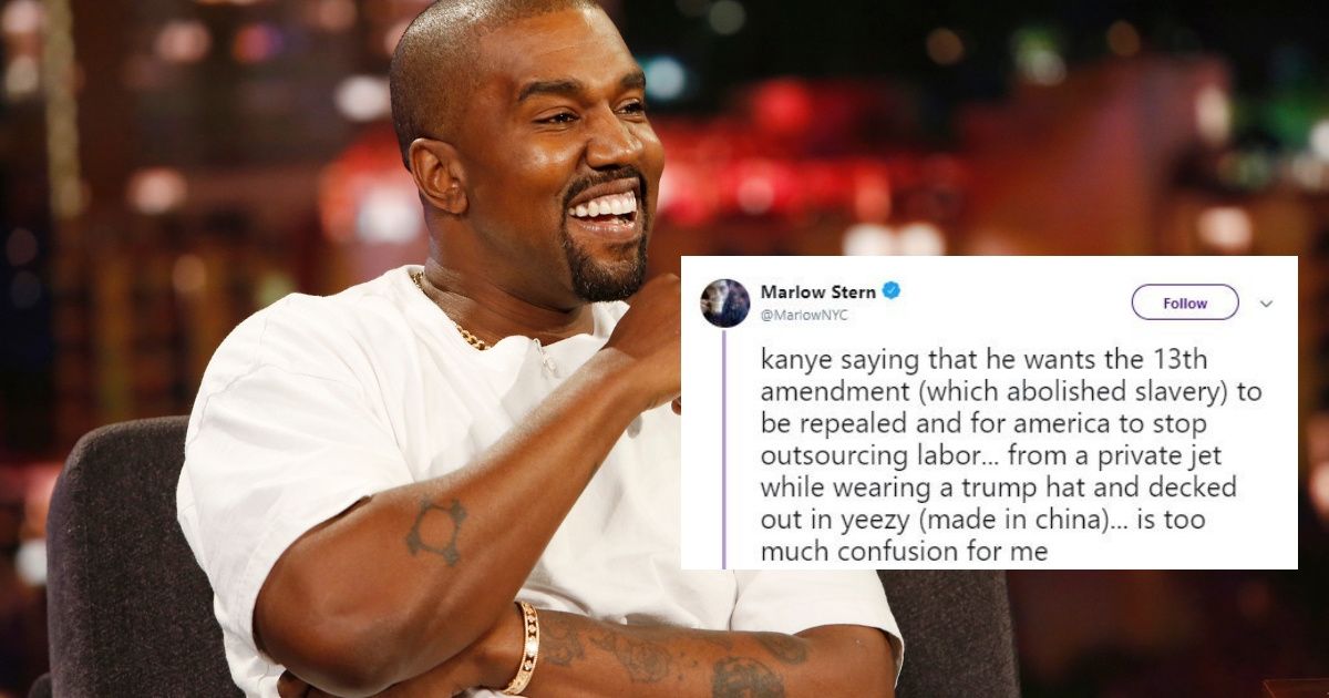 Kanye West Wanting To Abolish The Amendment That Ended Slavery Certainly Has People Concerned