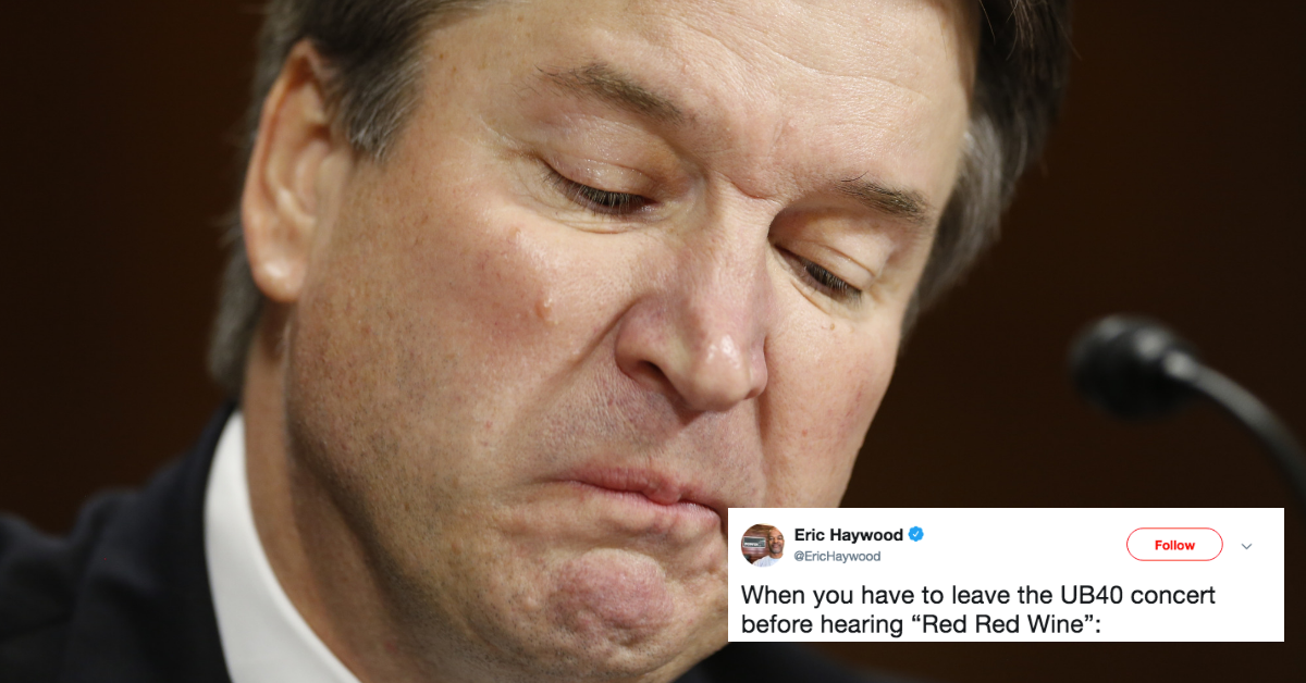 UB40's 'Red Red Wine' Became A Glorious Meme After News Of Brett Kavanaugh's Alleged Bar Fight ðŸ˜‚